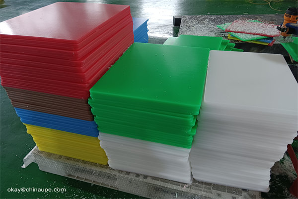 cut-to-size hdpe plastic board brown 48 x 96